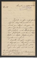 k.k. naturhistorisches Hofmuseum, Intendanzakten 1885-1896 (Hauer), Aktenzahl Z.601/1891, Seite 1